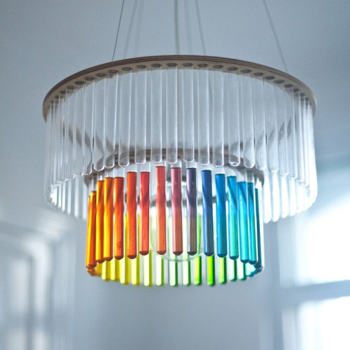 實驗室玻璃器皿改裝為照明